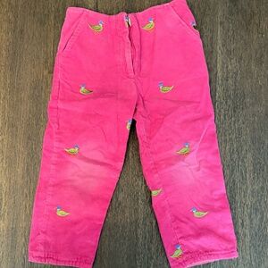 Lilly Pulitzer Pink Girls Corduroy Pants (Size 3T)